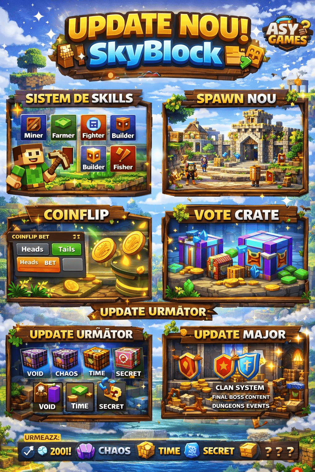 🚨 UPDATE NOU SkyBlock – Schimbări IMPORTANTE!